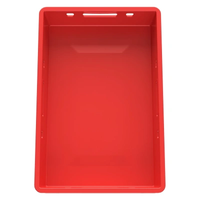Пищевой ящик универсальный iPlast E1 FK-6412 (600х400х120 мм, красный, полиэтилен). Изображение №11