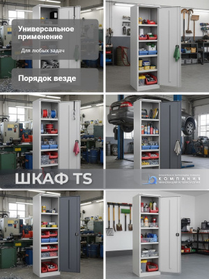 Шкаф инструментальный TS-052-02 1900х950х500 | ДиКом, 2 экрана + 2 полки. Изображение №11