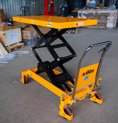 Передвижной подъемный стол XILIN SPS800 (800 кг, высота подъема 1025 мм, платформа 1220x610 мм). Изображение №6