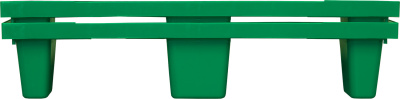 Пластиковый поддон на 9 ножках TR 1208 L 1200х800х160 мм перфорированный, зеленый. Изображение №4