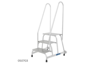 Передвижная монтажная подставка с двумя поручнями и тремя ступенями Megal тип 1. Изображение №1