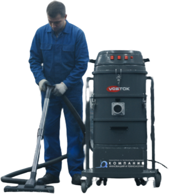 Промышленный пылесос VOSTOK PYO | 3,6 кВт, 60 л, для сбора СОЖ, масла и металлической стружки. Изображение №6