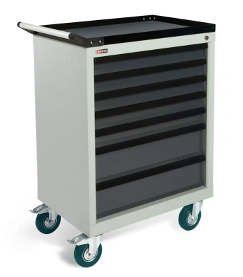 Передвижная тумба с ящиками TS-950.07 | Для автосервиса, 5 малых + 2 больших ящика. Изображение №3