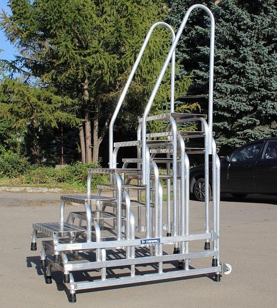 Фото монтажная подставка megal (тип 1) 3 ступени с двумя поручнями 050403 (2,6 м, 3 ступени, 150 кг) на сайте www.kiit.ru в интернет-каталоге КИИТ ☎ +7(800) 707-07-45 Изображение №7