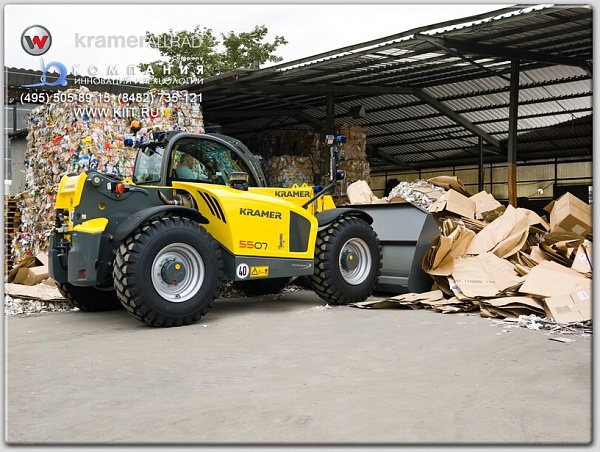 Фото телескопический погрузчик kramer 5507 на сайте www.kiit.ru в интернет-каталоге КИИТ ☎ +7(800) 707-07-45 Изображение №6
