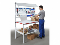 Фото упаковочный стол gresson ксу-1500х900 (1500x900 мм, регулировка высоты, с верхней наклонной полкой) на сайте www.kiit.ru в интернет-каталоге КИИТ ☎ +7(800) 707-07-45 Изображение №7