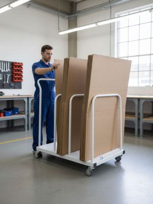 Тележка для картона GRESSON ТК (передвижная, 3 секции, до 120 кг). Изображение №7