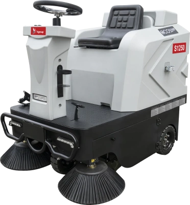Компактная промышленная подметальная машина Xgroup S1250 (1200 мм, 7500 м²/ч, бункер 80 л). Изображение №2