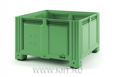 Пластиковый контейнер iBox на ножках 11.604ВF.91.С10 1130x1130x760 мм, сплошной зеленый