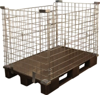 Фото контейнер сетчатый оцинкованный кмб 1200х800х1030мм  на сайте www.kiit.ru в интернет-каталоге КИИТ ☎ +7(800) 707-07-45