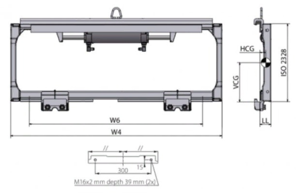 Фото каретки бокового смещения iso/fem 2 со скользящими накладками (shp225) на сайте www.kiit.ru в интернет-каталоге КИИТ ☎ +7(800) 707-07-45
