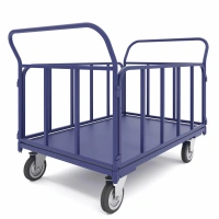 Фото тележка платформенная с трубчатыми бортами тб 1 500х800 на сайте www.kiit.ru в интернет-каталоге КИИТ ☎ +7(800) 707-07-45