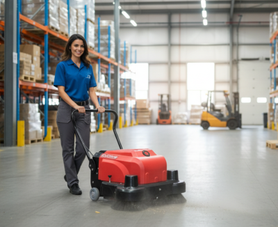 Подметальная машина EVOline SWB 1050 T | Ручная, ширина уборки 1050 мм, бак 35 л. Изображение №6