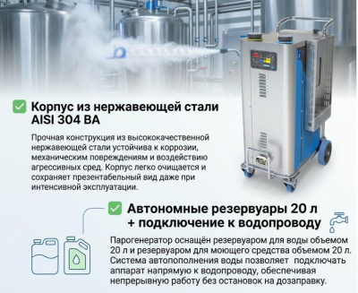 Промышленный парогенератор Tecnovap Steam Box Industrial 21,6 кВт. Изображение №1
