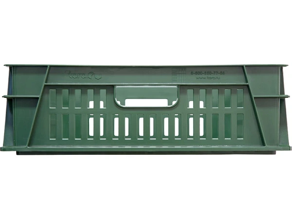 Фото хлебный перфорированный ящик 740х465х145 404-т, объём 39, зелёный на сайте www.kiit.ru в интернет-каталоге КИИТ ☎ +7(800) 707-07-45 Изображение №3