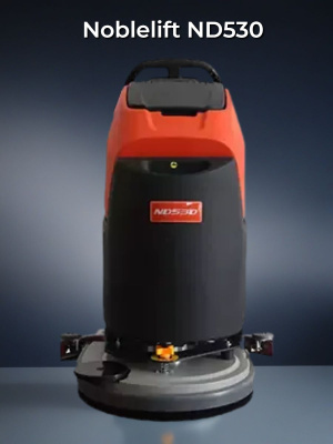 Самоходная аккумуляторная поломоечная машина Noblelift ND530 (530 мм, 50/50 л, 2650 м2/ч, Li-ion опционально). Изображение №7