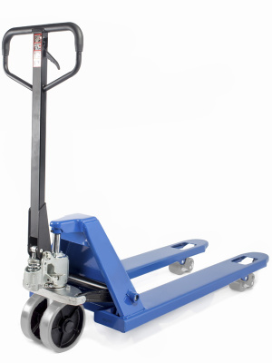 Тележка гидравлическая 2500 кг 1150 мм нейлоновые колеса TOR AC (серия J). Изображение №1