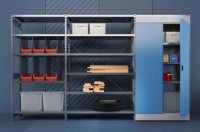 Фото стеллажи с шкафом диком ст-031-ск600 на сайте www.kiit.ru в интернет-каталоге КИИТ ☎ +7(800) 707-07-45 Изображение №4