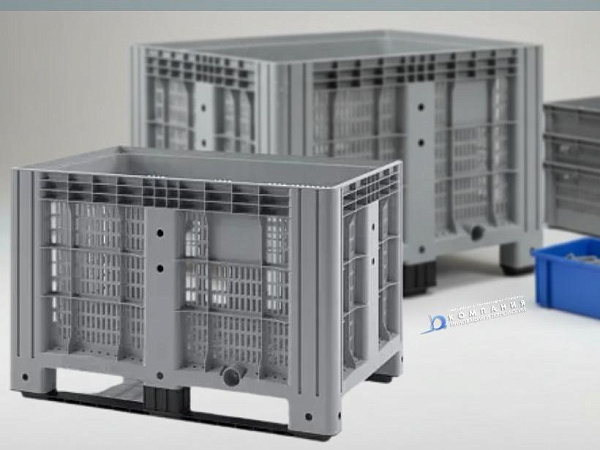 Фото перфорированный контейнер на полозьях ibox 1200х800х800 мм на сайте www.kiit.ru в интернет-каталоге КИИТ ☎ +7(800) 707-07-45 Изображение №3