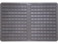 Ящик пластиковый сплошной 600x400x340 мм | 70 л, HDPE, дно усиленное, 4 закрытые ручки