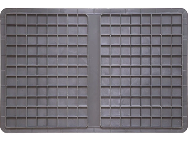 Ящик пластиковый сплошной 600x400x340 мм | 70 л, HDPE, дно усиленное, 4 закрытые ручки