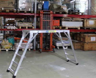 Раскладные алюминиевые подмости Megal ПРА – 0,9 (1,2х0,5). Изображение №10