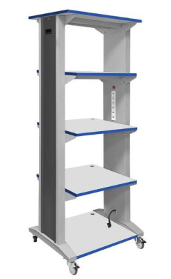Подкатная стойка GRESSON СПИ (5 полок, 150 кг, 750x1960x600 мм, ESD, встроенная электропанель). Изображение №7