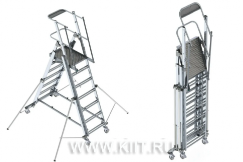 Телескопическая лестница-платформа Megal ТЛП-2 (1,9-3,3)