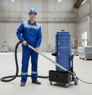 Пылесос промышленный Дастпром ПП-220/40.4-2,4 (40 л, 2,4 кВт, два циклона, HEPA). Изображение №3