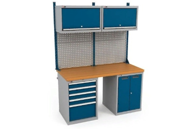 Верстак ДиКом ВС-150-07 с экраном ВС-150-Э2 и 2 Антресоли. Изображение №1