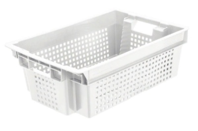 Ящик п/э 600х400х200 белый морозостойкий. Изображение №1