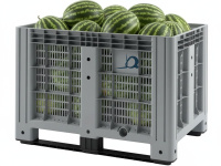 Перфорированный контейнер на полозьях IBOX 1200х800х800 мм