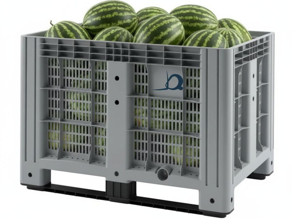 Перфорированный контейнер на полозьях IBOX 1200х800х800 мм