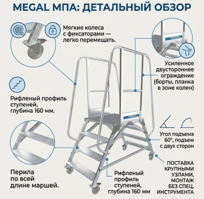 Мостик переходной Megal МПА-1,0х0,8х1,0-2. Изображение №1