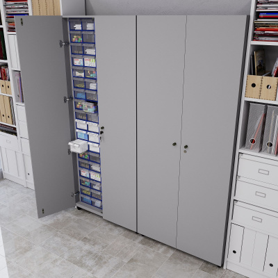 Шкаф с дверьми Стелла-техник С-2-90Д на 90 коробов, ЛДСП С-2-90Д. Изображение №2