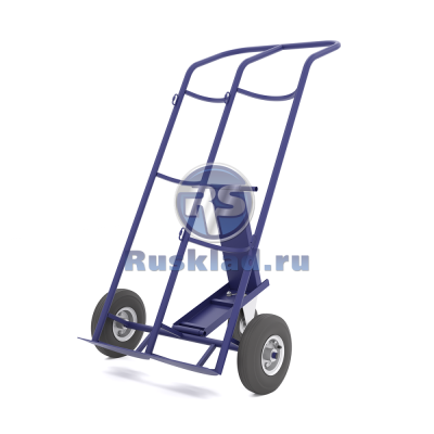 Тележка для двух газовых баллонов КП 2 (г/п 220кг) с фиксацией ремнём (без колёс) 1422х596х822. Изображение №2