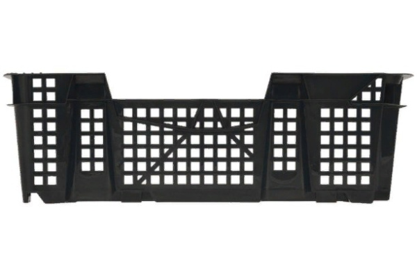 Фото ящик п/э под грибы шампиньоны 400х300х126 черный на сайте www.kiit.ru в интернет-каталоге КИИТ ☎ +7(800) 707-07-45