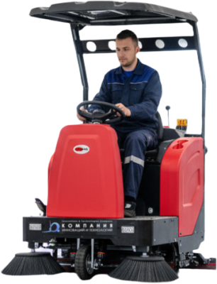 Самоходная аккумуляторная подметальная машина VOSTOK SW1450 (ширина уборки 1450 мм, бак 150 л, 8700 м²/ч). Изображение №1