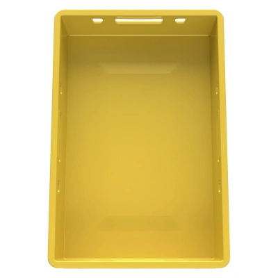 Пластиковый ящик для мяса Iplast E1 12.421 600х400х120 желтый. Изображение №6