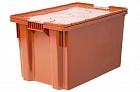 Ящик Futura Zip Safe PRO 600х400х350 сплошной оранжевый морозостойкий