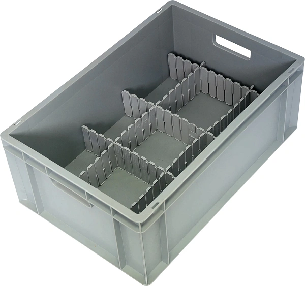 Фото пластиковый ящик b-4622 600х400х230 на сайте www.kiit.ru в интернет-каталоге КИИТ ☎ +7(800) 707-07-45 Изображение №2