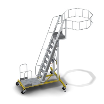 Вышка-стремянка алюминиевая Megal ВСА – 4,2Н. Изображение №1