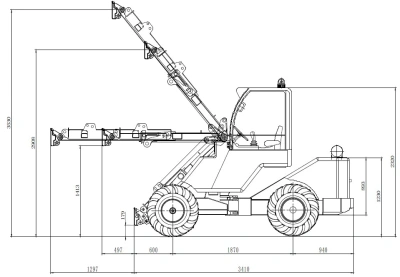 Шарнирно-сочлененный погрузчик TAIAN DY1150. Изображение №15