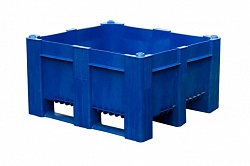 Контейнер BoxPallet 11-100-LA-ACE (540) 1200х1000х540 мм сплошной синий