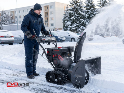 Бензиновый снегоуборщик EVOline SBG 700 TLE (двигатель Loncin 13 л.с., гусеничный, ширина 70 см). Изображение №1