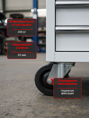 Инструментальная тележка GRESSON ТМИ (5 ящиков, 350 кг, 790x328x925 мм). Изображение №5