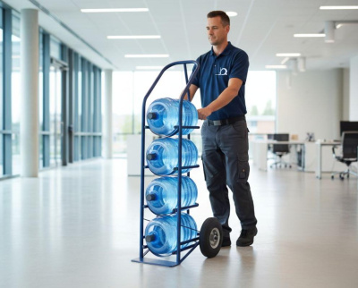 Тележка для перевозки 4-х баллонов с водой ВД 4 1352х560х576 (г/п 95кг). Изображение №3