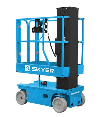 Вертикальный самоходный телескопический подъемник SKYER VM 0823 (8 м, 230 кг, 2×12/100 Ач). Изображение №10