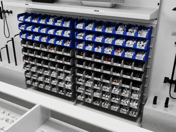 Стойка 1150х1515 с ящиками Стелла-техник С1-02-03-04