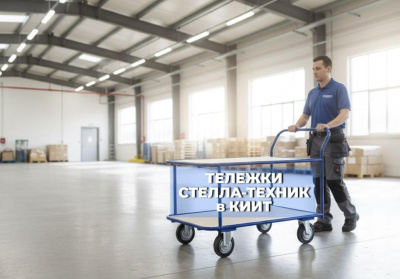 Тележка платформенная 2-х ярусная 700х1200 мм, металл, фанера КП-2-200-К. Изображение №1